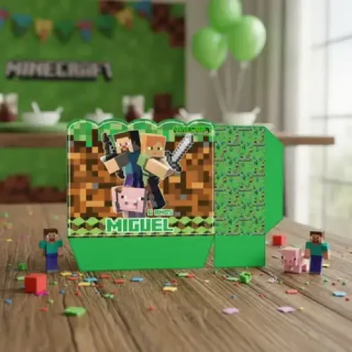 Sacolinha Personalizada Minecraft Arquivo Digital
