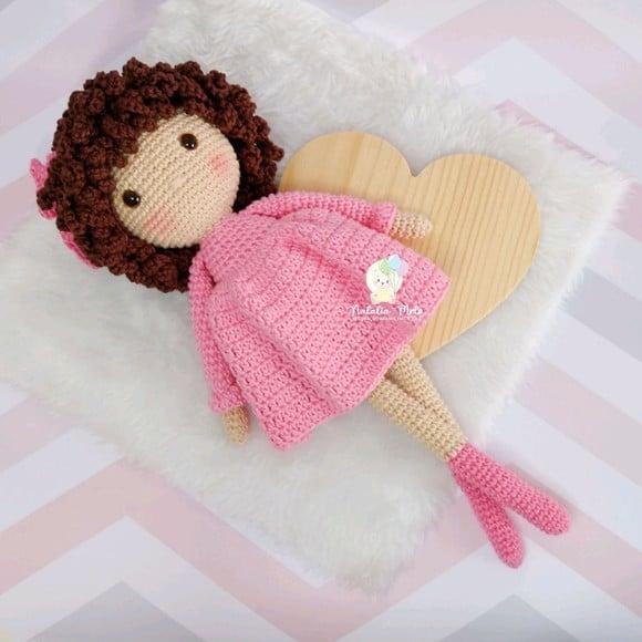 Boneca Mell Amigurumi