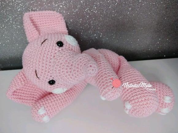 Elefantinha Amigurumi