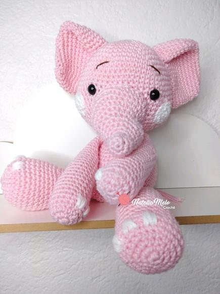 Elefantinha Amigurumi