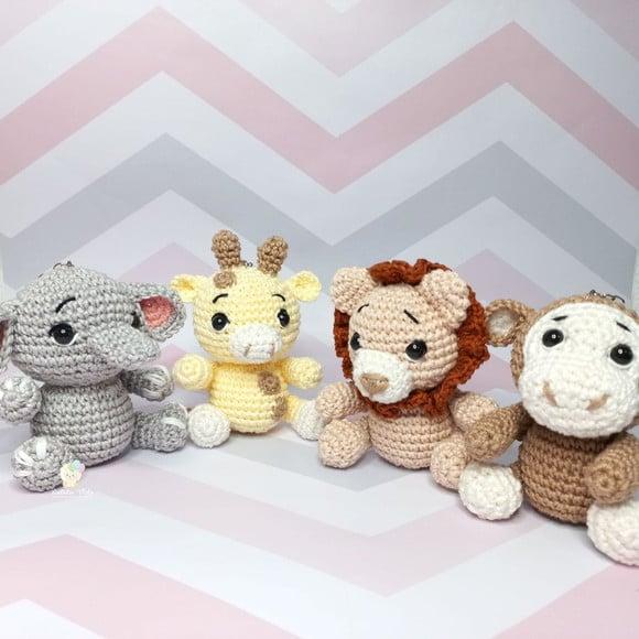 Kit Safari Baby Amigurumi (4 Peças)