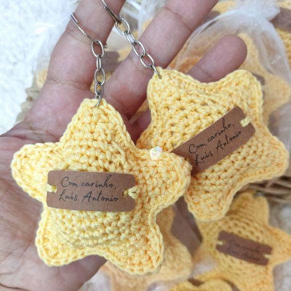 Lembrancinha de Maternidade Chaveiro Estrelinha Amigurumi