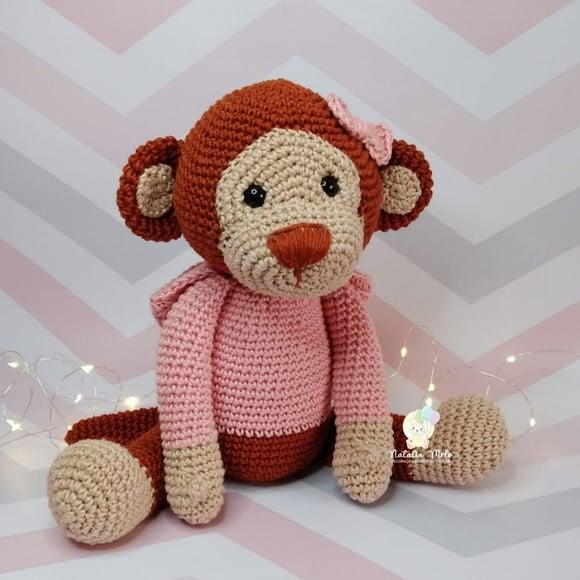 Macaquinha Amigurumi