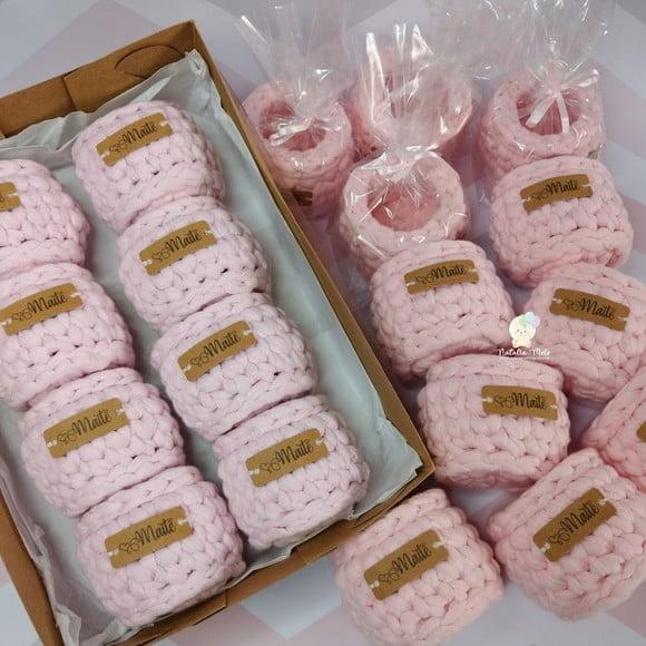 Mini Cachepô para Lembrancinha com Tag Personalizada