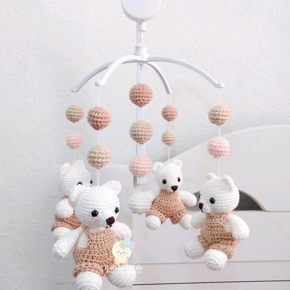 Móbile Amigurumi com Musical
