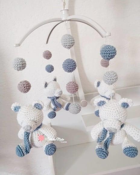 Móbile Amigurumi Com Musical