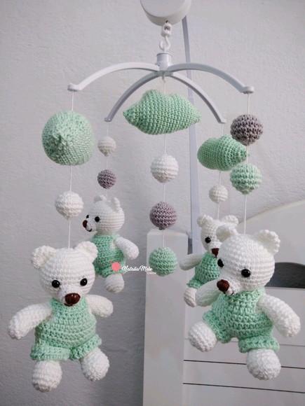 Móbile Amigurumi Com Musical