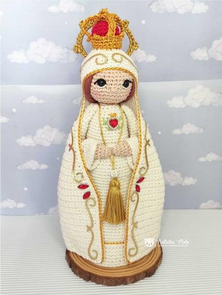 Nossa Senhora de Fátima Amigurumi 30cm
