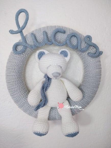 Porta Maternidade Amigurumi Menino