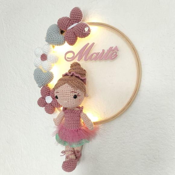 Porta Maternidade Bailarina Amigurumi