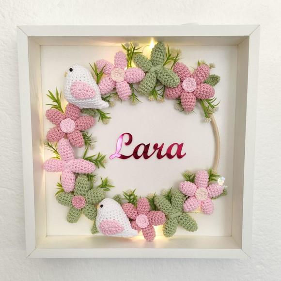 Porta Maternidade Jardim Amigurumi Led