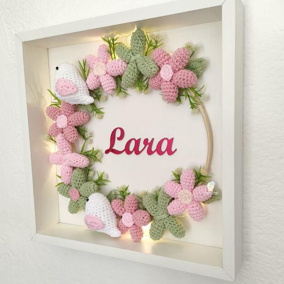 Porta Maternidade Jardim Amigurumi Led