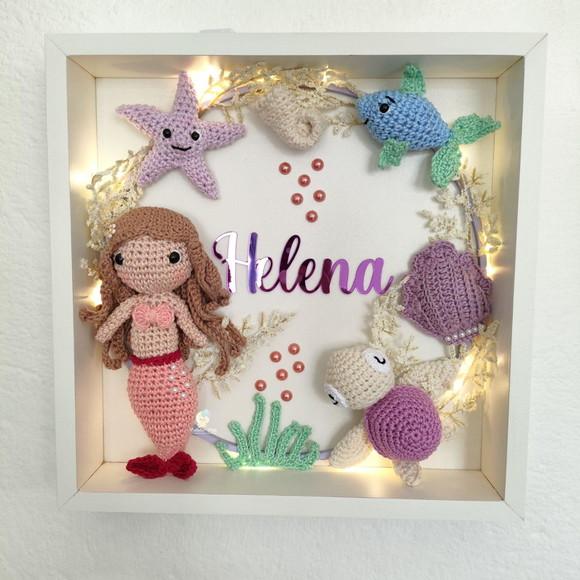 Porta Maternidade Sereia Amigurumi Led