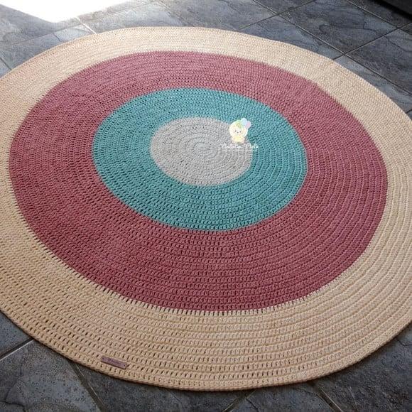 Tapete de Crochê Infantil Menina 1,20m