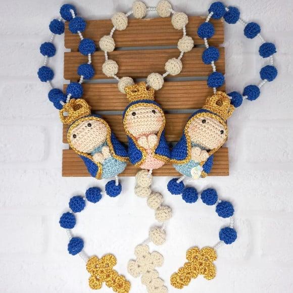 Terço Amigurumi Nossa Senhora Aparecida