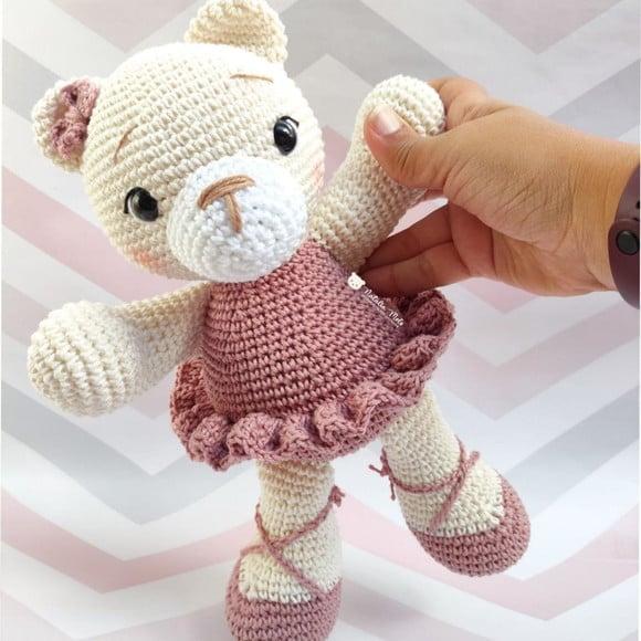 Ursinha Bailarina Amigurumi