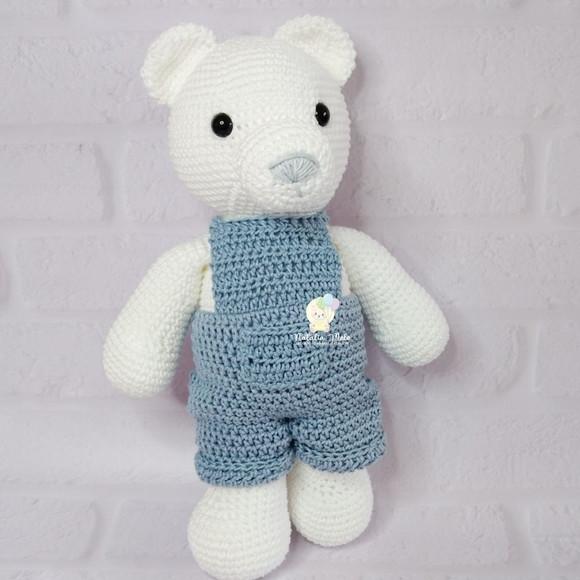 Ursinho de Macacão Amigurumi