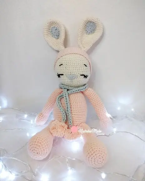 Amigurumi Coelhinha Dorminhoca