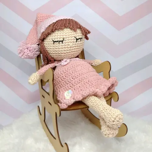 Boneca Amélie Amigurumi