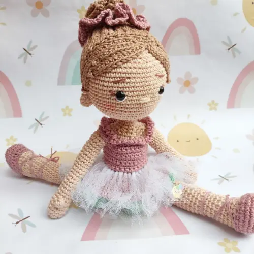 Boneca Bailarina Amigurumi