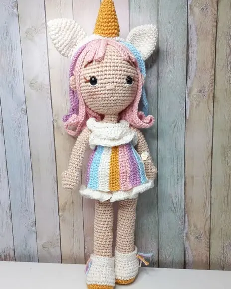 Boneca Sophia Amigurumi