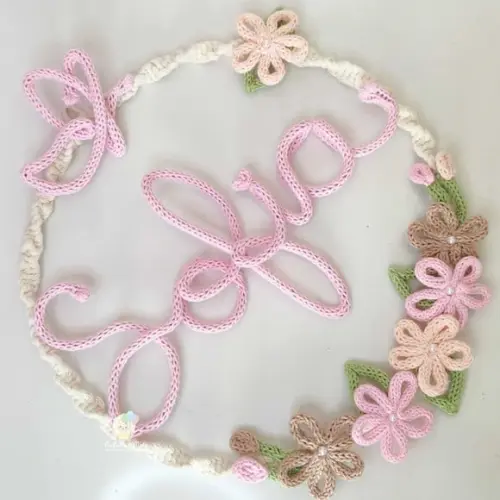 Guirlanda Macramé e Tricotin