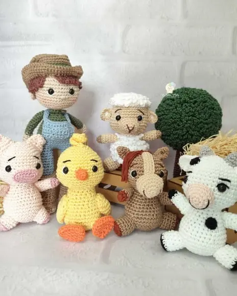 Kit Fazendinha Amigurumi