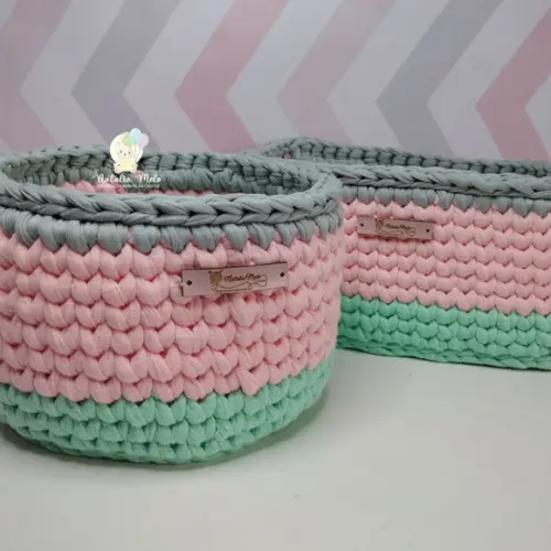 Kit Higiene fio de Malha em Crochê Menina 5 peças