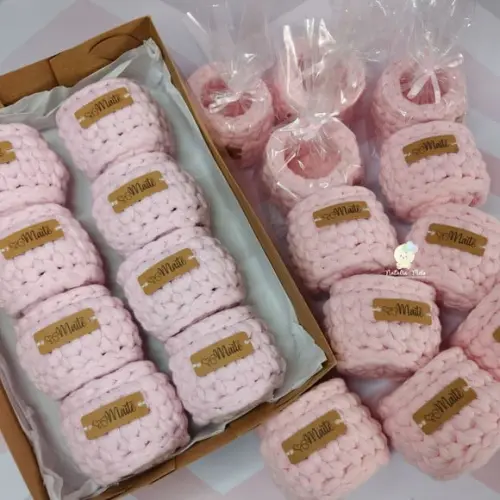 Mini Cachepô para Lembrancinha com Tag Personalizada