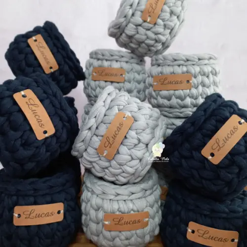 Mini Cachepô para Lembrancinha com Tag Personalizada