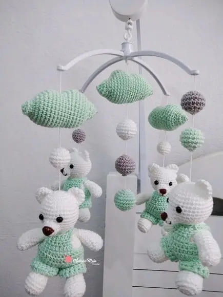 Móbile Amigurumi Com Musical