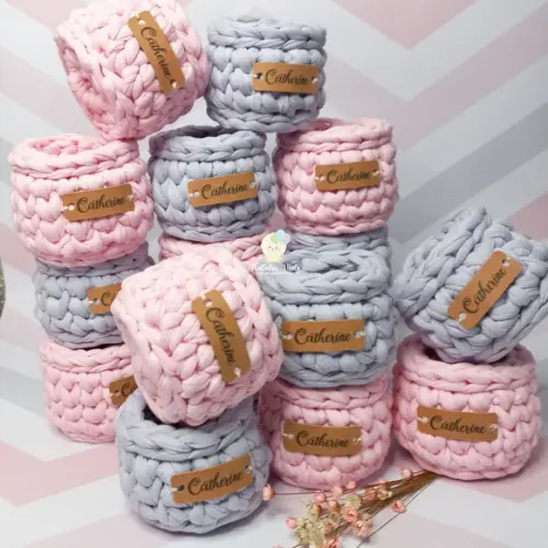 Mini Cachepô para Lembrancinha com Tag Personalizada