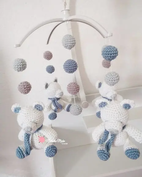 Móbile Amigurumi Com Musical
