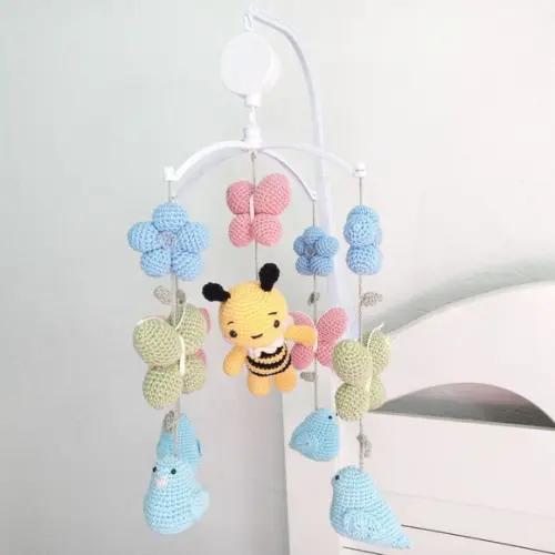 Móbile Musical Amigurumi Abelha