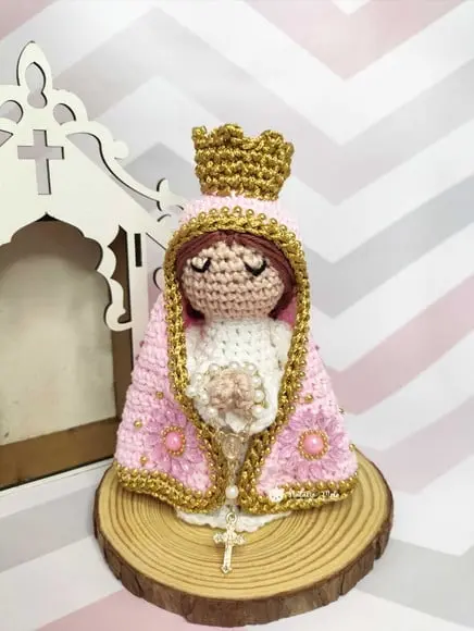 Nossa Senhora Aparecida Amigurumi 15cm