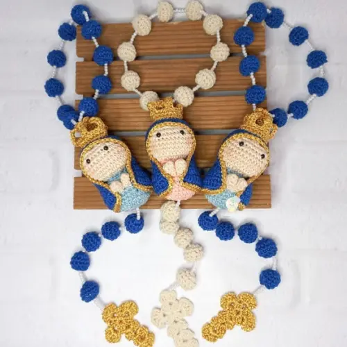 Terço Amigurumi Nossa Senhora Aparecida