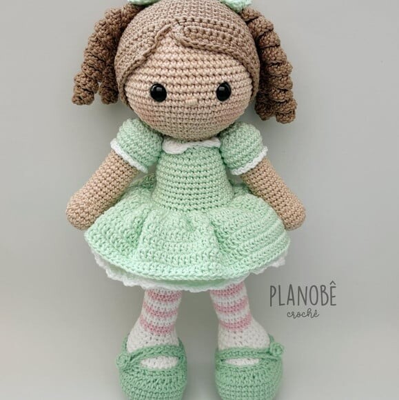 Amigurumi boneca de crochê