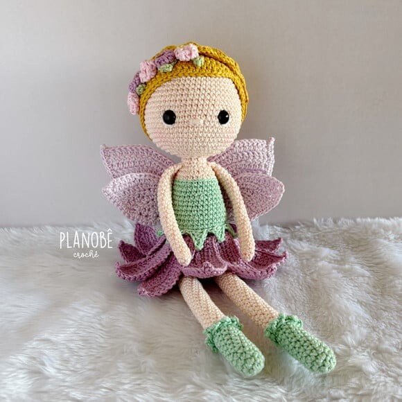 Fada Amigurumi de crochê