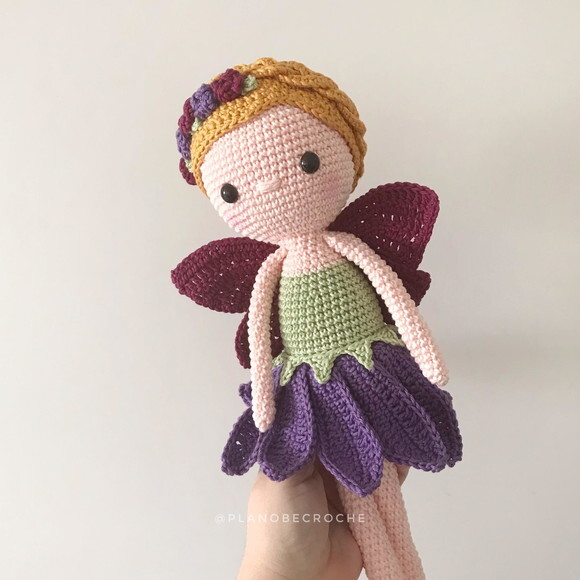 Fada Amigurumi de crochê