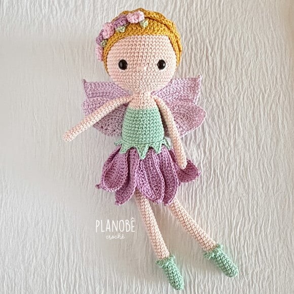 Fada Amigurumi de crochê