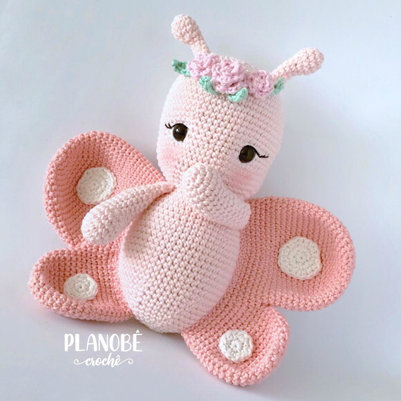 Borboleta Amigurumi de Crochê