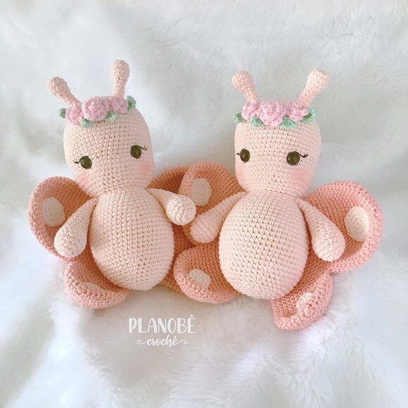 Borboleta Amigurumi de Crochê