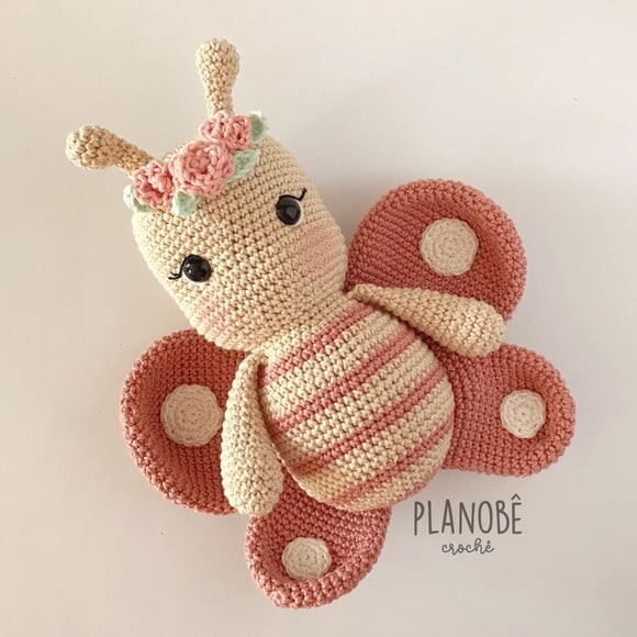 Borboleta  Amigurumi de crochê