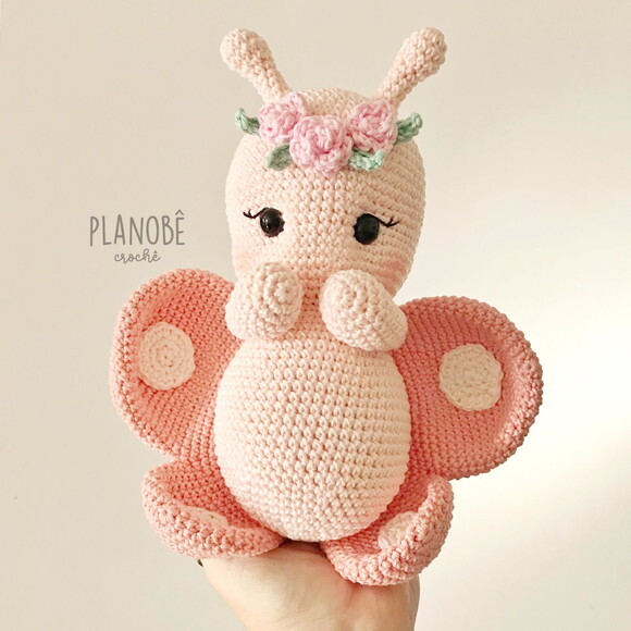 Borboleta Amigurumi de Crochê