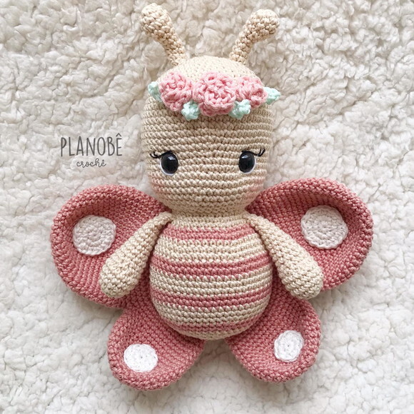 Borboleta  Amigurumi de crochê