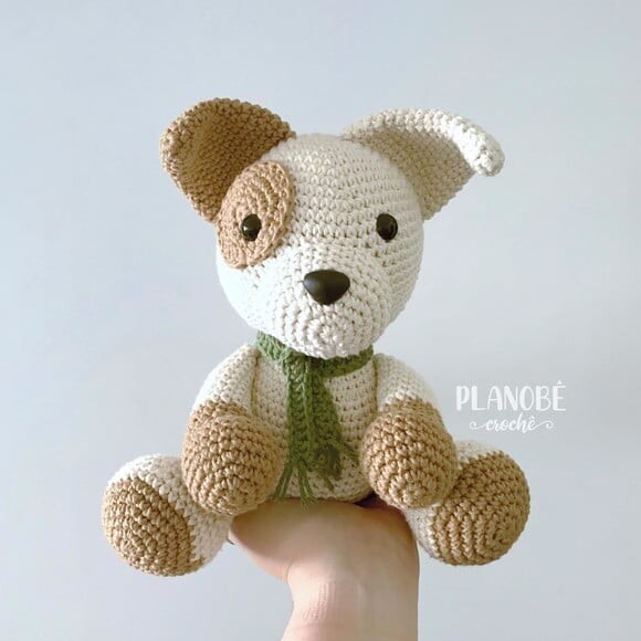 Cachorrinho Amigurumi de crochê
