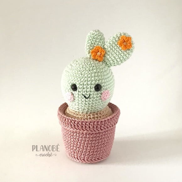 Cacto Amigurumi de crochê