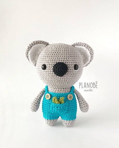 Coala Amigurumi de crochê