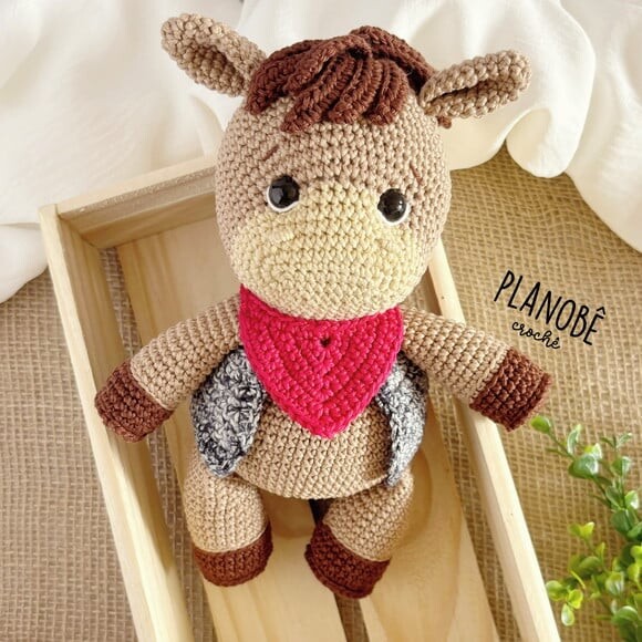 Amigurumi Cavalo de crochê