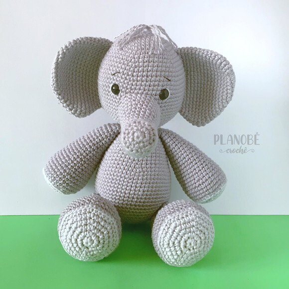 Amigurumi elefante de crochê